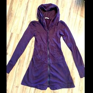 Prairie Underground long Cloak hoodie ink pot  xs